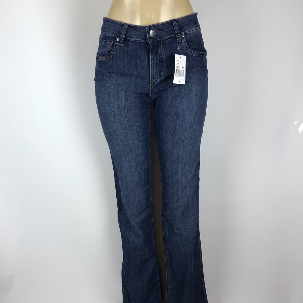 CAbi Women's Boot Cut Jeans - Dark Blue